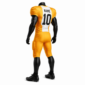 OEM Custom American Football <b>Game</b> Uniform Set Breathable Mesh Jersey <b>Padded</b> Pants Teamwear Bulk Supplier - Product Image 5
