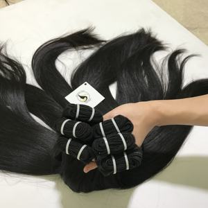 Extensiones de cabello humano brasileño crudo 100% de alta calidad, venta al por mayor, paquetes de trama recta de hueso, grado de cabello Remy recto Natural - Product Image 5