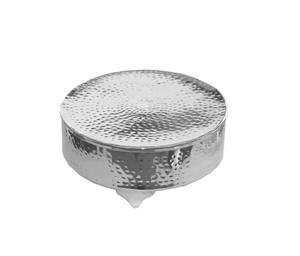 Support de gâteau rond en marbre blanc décoratif pour mariage avec base papillon en métal doré pour décoration de centre de table - Product Image 4