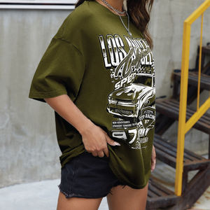 T shirt Manufacturer from Bangladesh factory New Fashion Womens Summer <b>Tshirt</b> Custom Printed <b>TShirts</b> 100%cotton <b>Tshirt</b> for women - Product Image 2