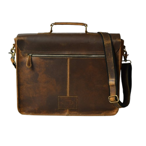 Genuine Quality Crunch Leather and Canvas <b>Laptop</b> <b>Bag</b> with Durable Handle Handmade <b>Laptop</b> <b>Bag</b> <b>For</b> <b>Sale</b> By Exporters - Product Image 3