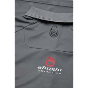 W Alinghi Tech Donna per Polo T-Shirt Traspirante Slim in Poliestere Lavorato a Maglia Stile Casual Sportivo Ricamato Stampa Corta Elasticizzato - Product Image 4