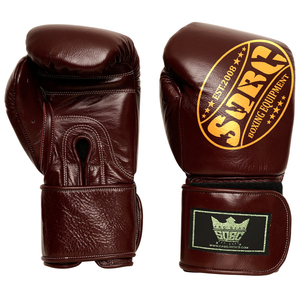 Gants de boxe en cuir marron vintage OEM nouveauté vente en gros gants de boxe en cuir PU et gants de kickboxing - Product Image 1