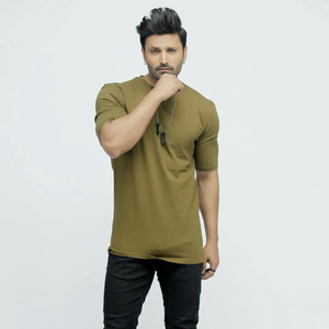 Camisetas de Hombre de Primera Calidad, 100% Algodón Elástico y Transpirable, Cuello Redondo, Corte Holgado, Manga Larga, Estilo HIGH STREET - Product Image 5
