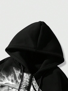 Sudadera con capucha de invierno pesada personalizada de alta calidad para hombres Impresión digital de moda para hombres y mujeres - Product Image 6