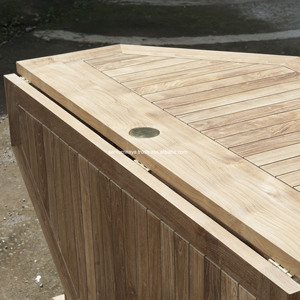 Butterfly 47" Octagonal Folding <b>Table</b> Teak Garden Outdoor Furniture Indonesia Vietnam China Custom Fine Quality Cheap Price - Product Image 4