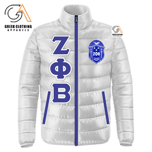 Chaleco Acolchado Zeta Phi Beta, Listo para Enviar, Chaqueta Acolchada, Chaleco Universitario Griego de Alta Calidad, Chaleco Acolchado para Mujer - Product Image 1