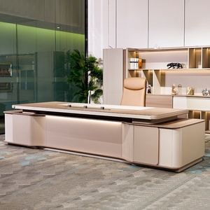Solid Wood Executive Desk Modern Office <b>Table</b> Premium Large Double Motor Ergonomic Workstation Heavy Duty <b>Study</b> Desk for Home Vi - Product Image 4