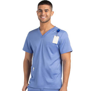 OEM respirant en gros meilleure qualité soins infirmiers hôpital uniformes gommages doux extensible uniformes ensemble haut et bas pour les hommes - Product Image 4