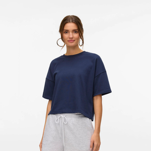T-shirts pour femmes à col rond, style classique, best-sellers 2025, 100% coton, écologiques, respirants, vêtements de mode d'été - Product Image 1