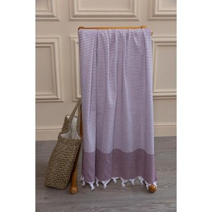 Juego de 2 toallas de baño Varol 100% algodón Pestemal (toalla turca) de secado rápido, a rayas, de tejido jacquard grueso, para playa - Product Image 2