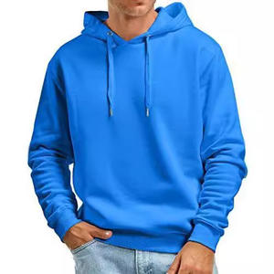 Venta al por mayor personalización Y2K hombres suave mezcla de algodón Sudadera con capucha patrón sólido sudaderas con capucha casuales para la temporada de primavera - Product Image 4