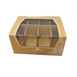 กล่องกระดาษคราฟท์ลูกฟูกรีไซเคิลเป็นมิตรกับสิ่งแวดล้อมพร้อมพิมพ์โลโก้แบบกำหนดเองสำหรับบรรจุภัณฑ์ผักผลไม้และการเกษตร - Product Image 2