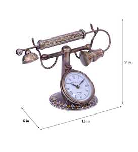 Horloge de table en fer vintage peinte à la main pour la décoration de la maison, décoration de salon, décoration de bureau, cadeau pour la décoration de la maison, décoration de table - Product Image 4