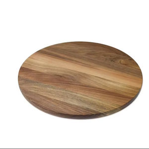Planche à découper en bois artisanale rustique, finition à l'huile naturelle, parfaite pour la cuisine de ferme avec du fromage en acier inoxydable - Product Image 1