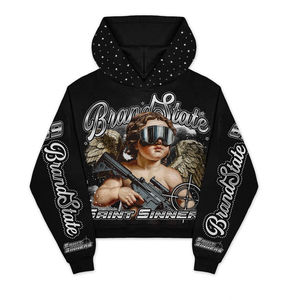 Sweat-shirts surdimensionnés personnalisés de haute qualité, lavés à l'acide, avec logo imprimé à l'écran, designs personnalisés, réguliers, 100% coton, hiver 2026 - Product Image 2