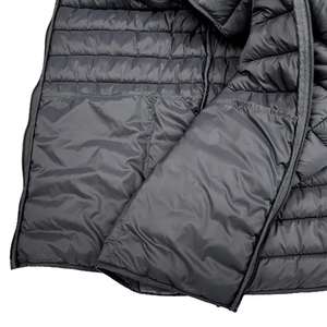 Gilet matelassé sans manches décontracté pour homme avec col montant, logo personnalisé, veste d'hiver respirante, fermeture éclair - Product Image 3