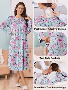 Batas de Paciente Cómodas y de Alta Calidad con Telas Suaves, Opciones Personalizables, Uso Hospitalario - Product Image 3