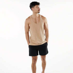 Débardeur personnalisé Débardeur en coton sans manches délavé à l'acide Gilet de gymnastique Débardeur pour hommes Débardeur surdimensionné à impression personnalisée - Product Image 4