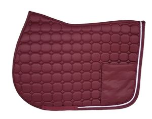 CLOVELIS IMPEX Tapis de selle en satin pour cheval, rembourrage en mousse 420 GSM, marque privée, vente en gros pour équipement d'équitation haut de gamme - Product Image 1