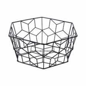 Set Of 2 Newly Arrival High Grade Gold Plated Heavy Duty Metal Wire Made Fruit And Bread <b>Storage</b> <b>Basket</b> Supplies In Best Price - Product Image 5