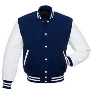 Nouvelle arrivée Veste universitaire de baseball pour homme Automne Haute qualité 100% coton polaire Personnalisée Lettreman Revêtement devant - Product Image 6