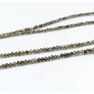 Perles de diamant facettées rondes naturelles couleur champagne 1,8-2,4 mm pour colliers, perles rares pour célébrations d'anniversaire - Product Image 2