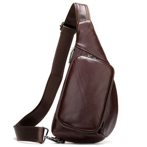 Sac à bandoulière en cuir véritable pour homme de haute qualité, écologique, tendance, doublure en polyester, capacité de 30 à 40 L - Product Image 2