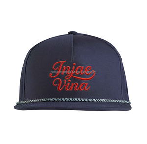 OEM Custom INJAE VINA Embroidery Snapback Hat 6 Panel <b>Flat</b> Brim Adjustable Baseball <b>Cap</b> for Streetwear Casual Sports - Product Image 1