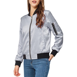 Chaqueta Varsity Personalizada, Chaqueta Bomber Urbana para Hombre, Tela de Poliéster Negra, Chaqueta Oversize de Satén para Mujer, Chaqueta Gruesa Acolchada 2026 - Product Image 4
