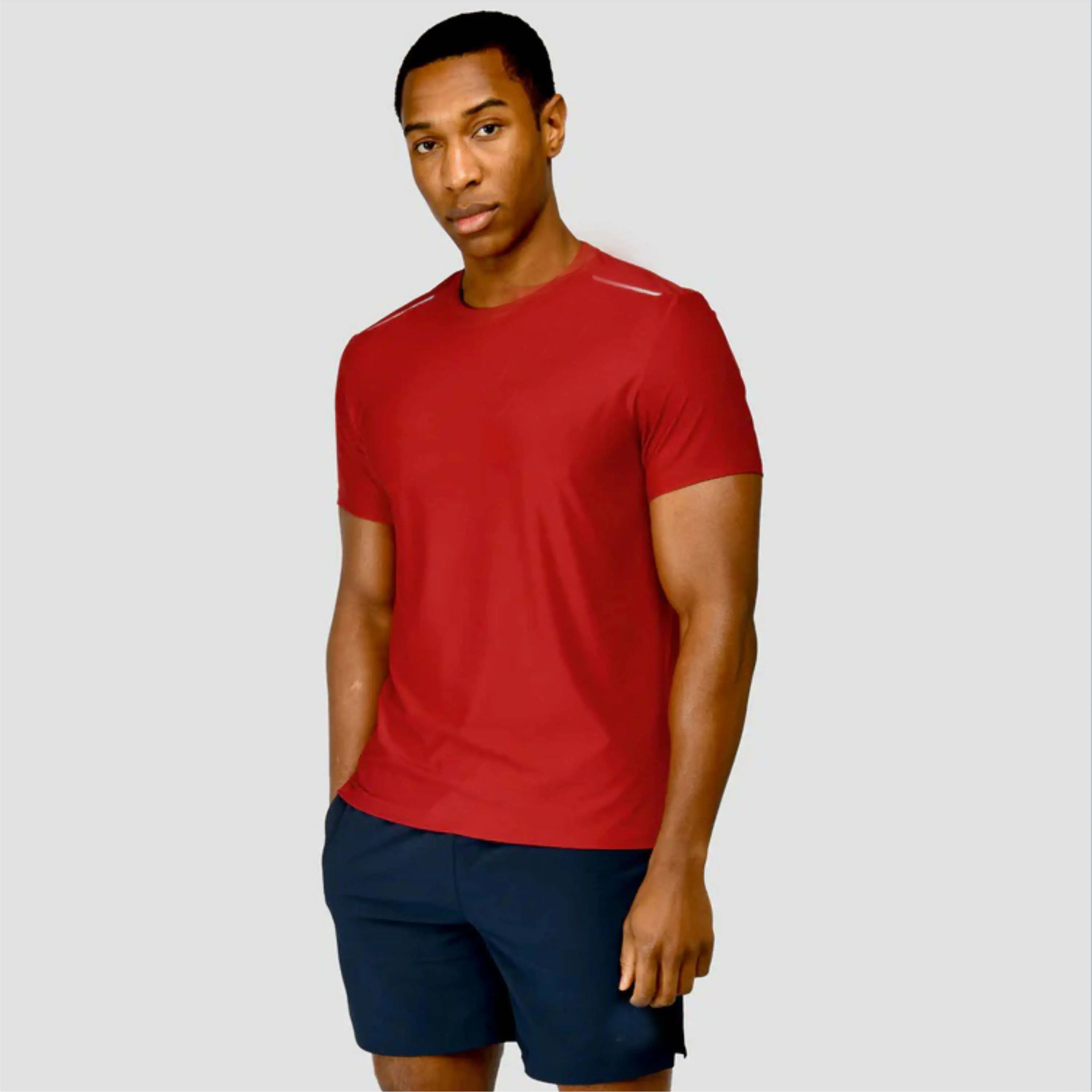 Fashionable Men's Nylon Spandex T-Shirt with Soft Fabric and Modern Look for Casual Outfits