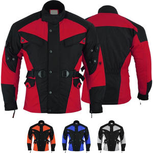 Chaqueta de moto Cardura impermeable personalizada para hombre chaqueta protectora de motorista para montar al aire libre con abrigo con cremallera - Product Image 4