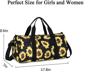 Bolsa de Deporte Redonda de Poliéster, Precio de Fábrica, Bolsa de Viaje, Bolsa de Gimnasio, Bolsa de Hombro para Hombre y Mujer - Product Image 4