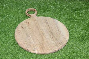 Wooden Serving Platter for Hotel or Restaurant <b>Chip</b> & Dip Salsa Bowl Plate <b>Tray</b> Safe Use Wood Plate - Product Image 2