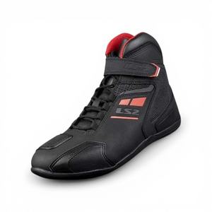 LS2 Garra Certified Nubuck <b>Leather</b> Motorcycle Boots Ankle <b>High</b> <b>Top</b> Waterproof Genuine <b>Leather</b> Rubber Square Steel Winter Version - Product Image 1