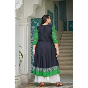 Vestidos de noche Rayon Anarkali Kurta - Product Image 3