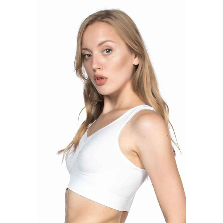 Beyaz Soft Sporcu Büstiyer Yeni Sezon