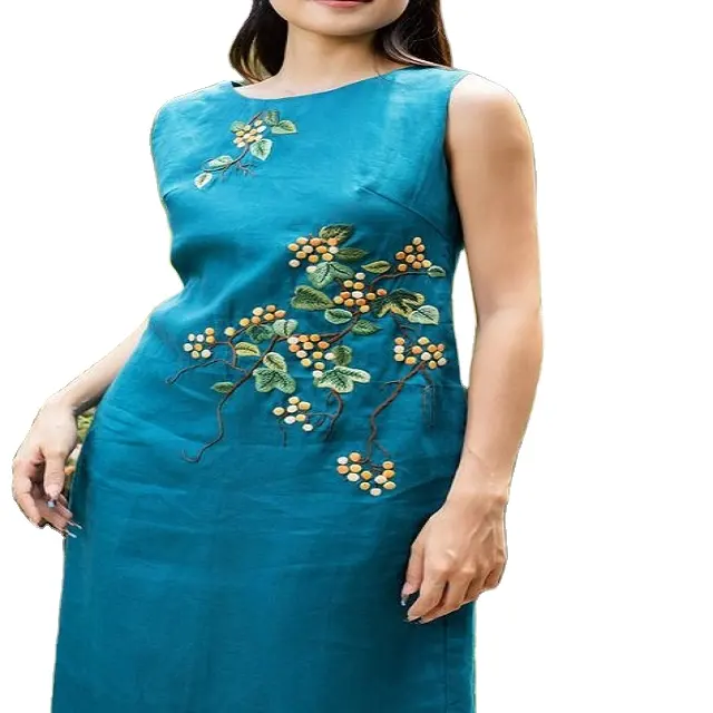 여성 레이온 여름 드레스 비치 레이어 Boho 히피 맥시 드레스 타이 염료 Caftan 드레스 최신 새로운 디자인 2023