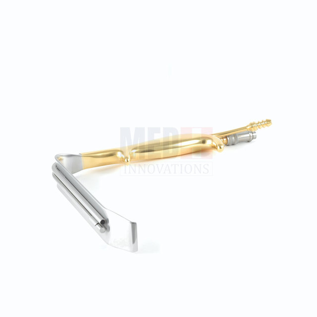 MED INNOVATIONS Ferreira Style Stainless Steel Breast Retractor 24mm X 9cm with Fiber Optics Surgical Use Professional Quality