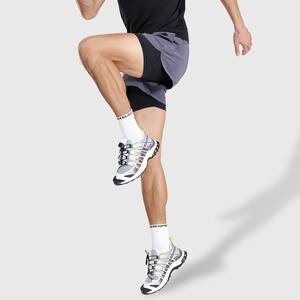 Short de course solide à deux couches pour hommes Logo personnalisé Polyester Short de sport respirant 2 en 1 à séchage rapideExpédition DDP - Product Image 4