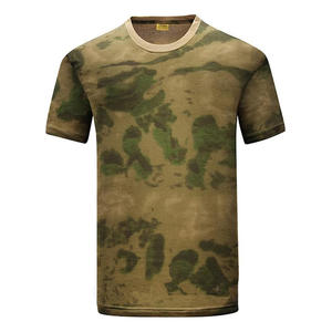 T-shirt d'entraînement camouflage pour homme, service OEM, respirant, col rond, sport, extérieur, fitness, camp - Product Image 2
