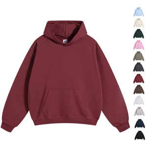 Sudadera con Capucha de Alta Calidad al por Mayor, Estilo Urbano sin Cordones, para Hombre, con Logotipo Personalizado, Gruesa y Extra Grande - Product Image 1
