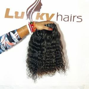 Non traité Double dessiné Remy vierge noir eau vague Styles lâche profond indien naturel bouclé Bundles Extensions - Product Image 3