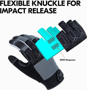 ถุงมือช่างสัมผัสนุ่มทำจากวัสดุหนังพร้อมโลโก้ส่วนตัว - Product Image 4