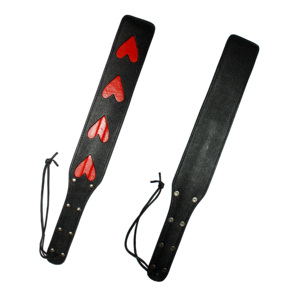HMB-603C cuir noir Paddle Whips BDSM fessée Bullwhip Paddles Bondage Gear - Product Image 5