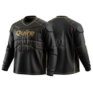 เสื้อเจอร์ซีย์ผู้รักษาประตูแขนยาวลายพรางดิจิทัลสีดำออกแบบได้ตามต้องการผ้าโพลีเอสเตอร์สำหรับผู้ชายผู้หญิง - Product Image 6