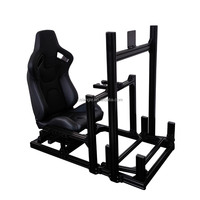 Fábrica OEM DIY Sim Racing Rig Car Game Simulador de conducción Cabina 4040 40120 Kit Negro 4080 Marcos de aluminio Simulador Cabina