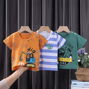 T-shirts en gros du Bangladesh pour enfants, dessin animé personnalisé pour enfants, ensemble de vêtements pour bébés, T-shirt en coton pour enfants garçons - Product Image 5