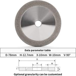 Factory Hot Sale Jaze Hardware 1A1 CBN Diamond Metal Bonded <b>Grinding</b> <b>Wheel</b> 12A2 60-200 Grit for Glass Aluminum Metal Deburring - Product Image 3