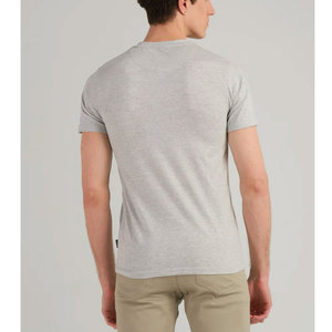 Venta al por mayor Unisex algodón liso en blanco Camiseta de manga corta personalizada impresa hombres EE. UU. tamaño Unisex O cuello camiseta con logotipo de impresión - Product Image 2